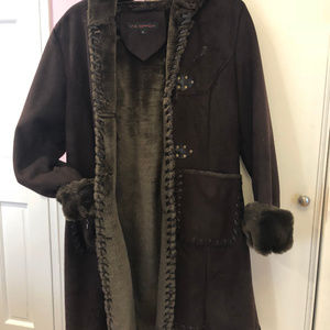 Dark Brown womens winter coat